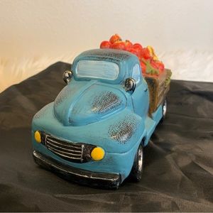 Rustic Pickup Truck with Apples Decor